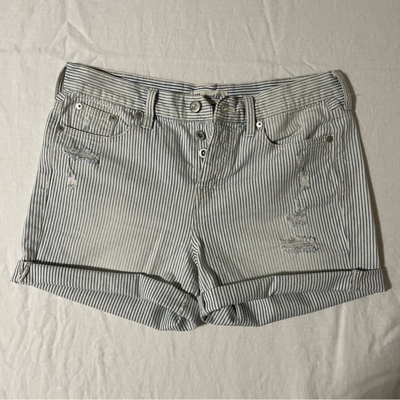 Madewell Seersucker Denim Shorts - Picture 5 of 6